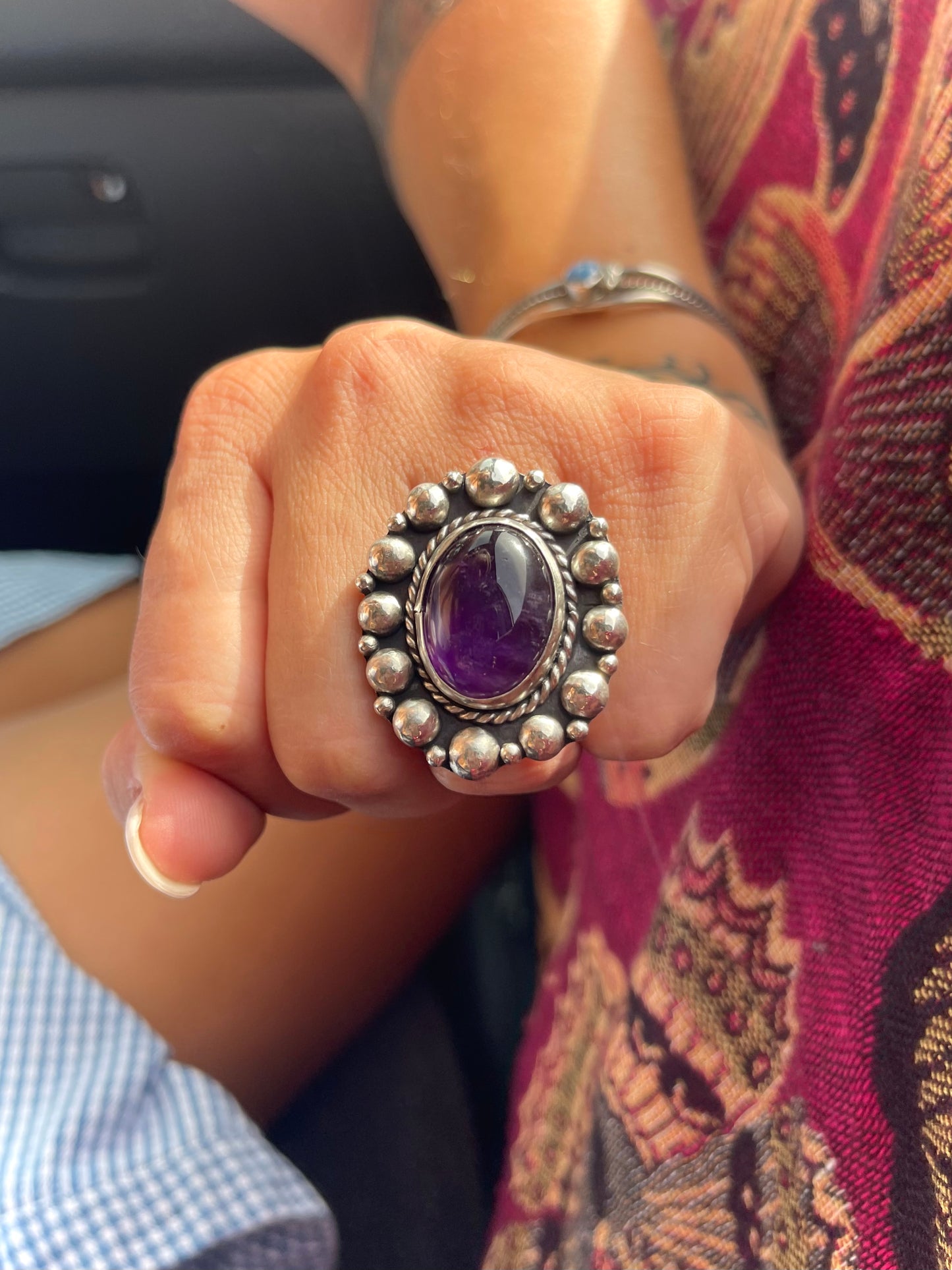 Amethyst Statement Ring