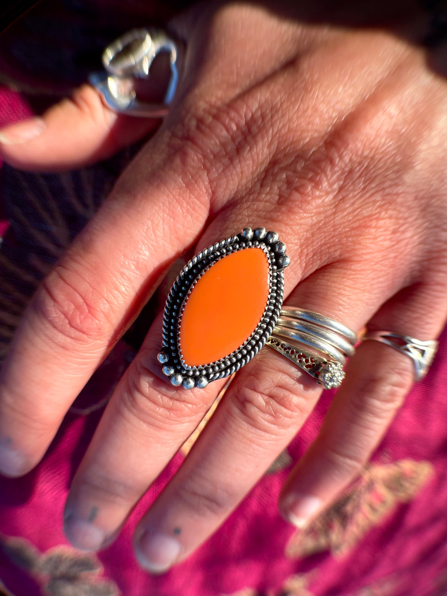 Orange Rosarita Ring